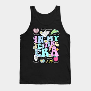 In My Testing Era Teachers Student Rock The Test Testing Day Tank Top